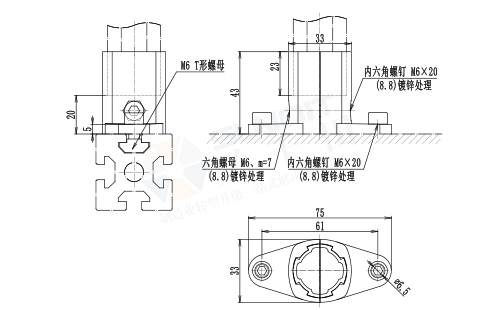 外抱式底腳尺寸圖