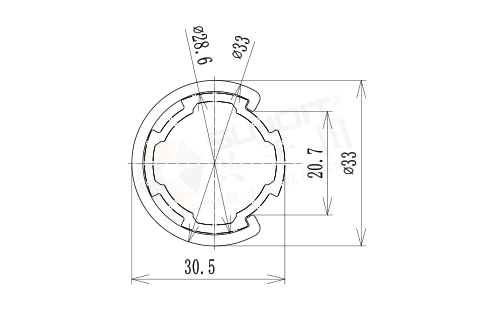 C型線(xiàn)棒防護(hù)套尺寸圖