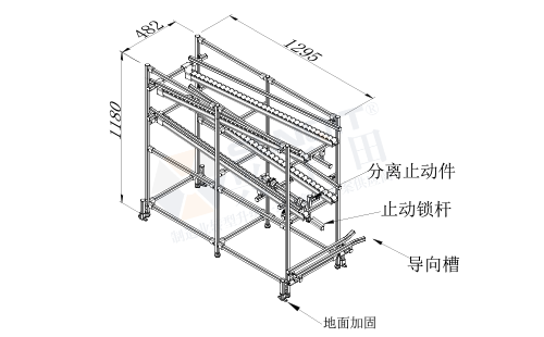 AGV周轉(zhuǎn)車+物料架(單側(cè)型)圖紙